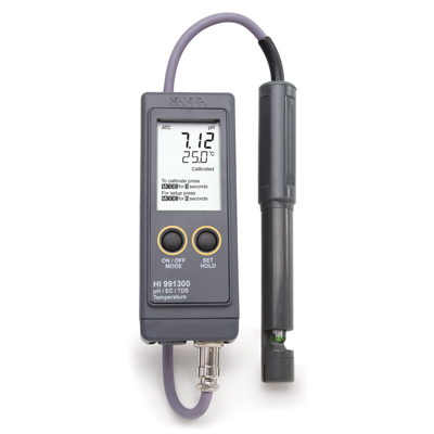 Medidor Portátil de PH, CE, TDS y Temperatura Hanna Instruments